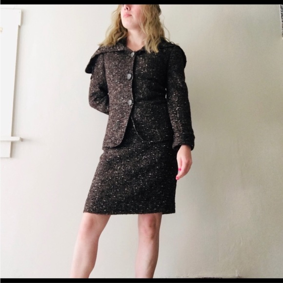 Alpaca Tweed Blend Skirt Suit Set Lafayette 148
New York 🍁 - Picture 3 of 8